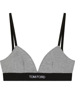 Tom Ford Bra With Logo - Black