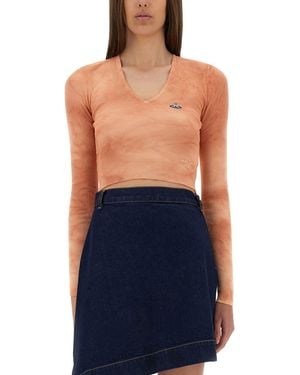 Vivienne Westwood Bea Cropped" Top - Blue
