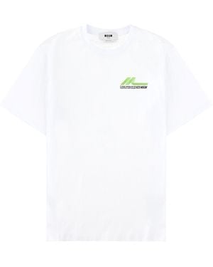 MSGM T-Shirt Con Logo - White