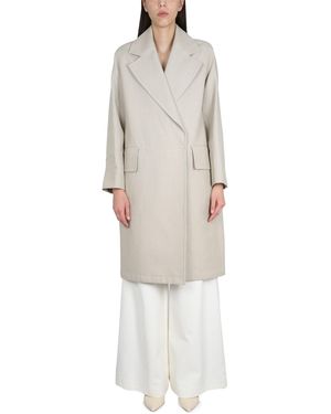 Max Mara Linen And Jersey Duster - White