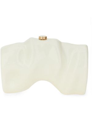 Cult Gaia Clutch Scrunch - White