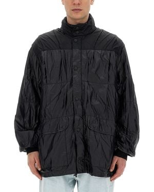 Our Legacy Crinkled Texture Nylon Jacket - Black