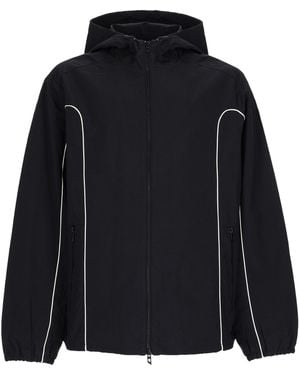 DIESEL Giacca A Vento Con Profili A Contrasto - Black