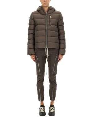 Rick Owens Hooded Puffer Jacket - Grey
