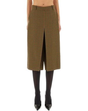 Saint Laurent Trousers Skirt - Natural