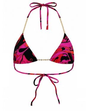 PUCCI Top Bikini Con Stampa - Red