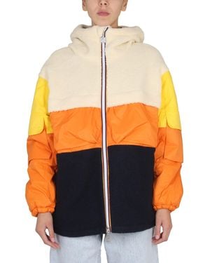 K-Way Claumix Sherpa Jacket - Orange