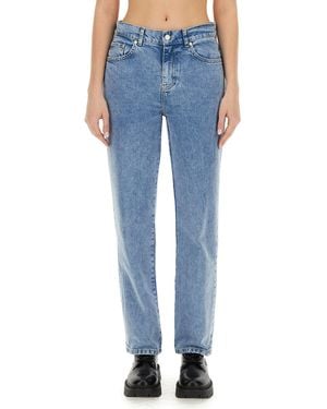 Moschino Boyfriend Mid Rise Jeans - Blue