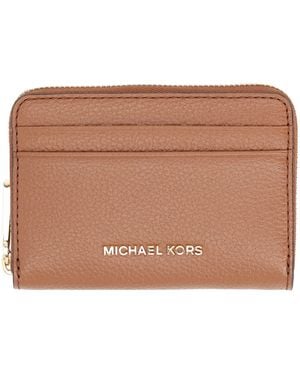 MICHAEL Michael Kors Cow Leather Wallet - Brown