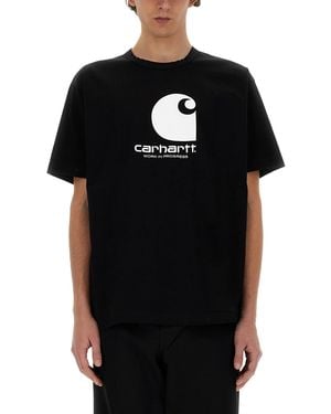Junya Watanabe Oversized T-Shirt Cotton T-Shirts - Black