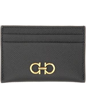 Ferragamo Porta Carte Gancini - Nero