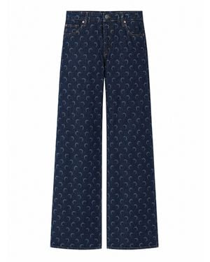 Marine Serre Jeans "Moon" - Blue