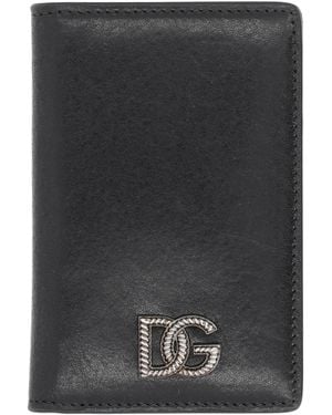 Dolce & Gabbana Card Holder With Logo - Black