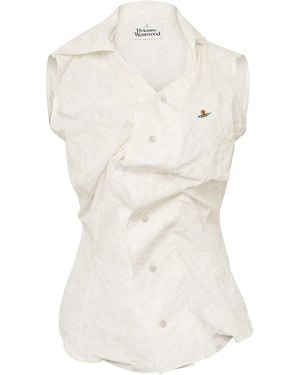 Vivienne Westwood Elegant Cotton Shirt For - White