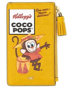 Anya Hindmarch "Coco Pops" Card Holder - Yellow