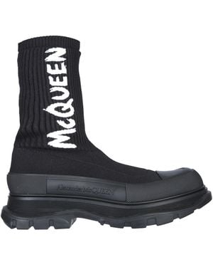 McQueen Tread Slick Boot - Black