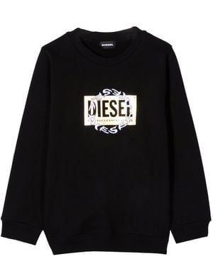 DIESEL Sweatshirt With Logo - Black