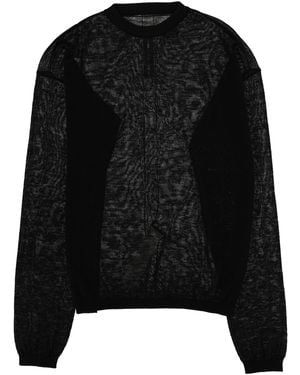 Rick Owens Crew Neck Jumper - Black