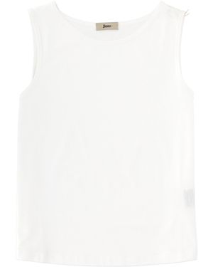 Herno Cotton Tops - White