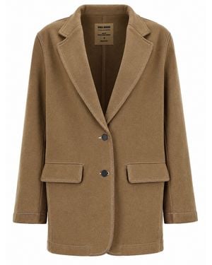 Uma Wang Giacca Monopetto "Jane" - Brown