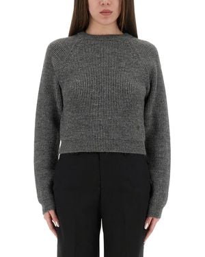 Moschino Cropped Shirt - Grey