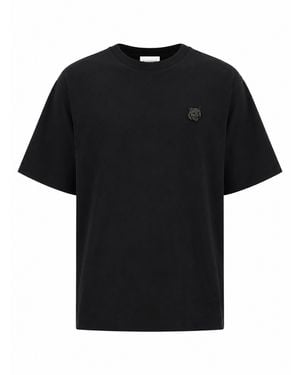 Maison Kitsuné T-Shirt Con Patch Volpe - Black