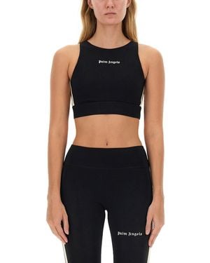 Palm Angels Tops With Logo - Black