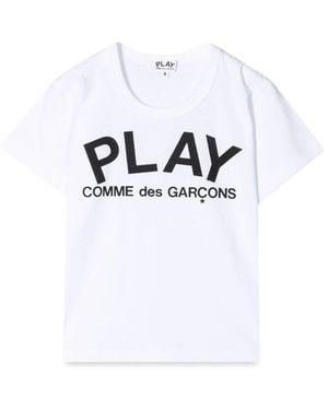 COMME DES GARÇONS PLAY T-Shirt M/C Logo - White