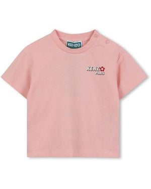 KENZO T-Shirt With Logo - Pink