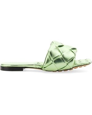 Bottega Veneta Flat Sandal The Lido Leather - Green
