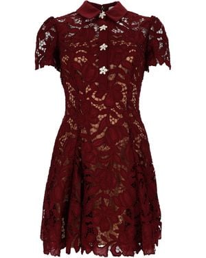 Self-Portrait Mini Abito - Red