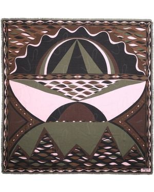 PUCCI Silk Wool Foulard - Grey