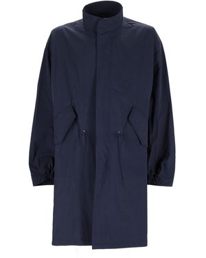 YMC Parka Idrorepellente Con Coulisse - Blue