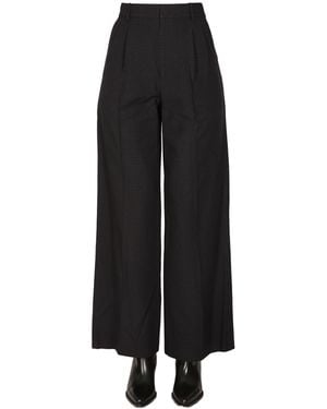 Isabel Marant Elegant Pants With Button And Zipper Closure - Black