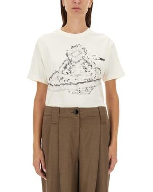 Vivienne Westwood T-Shirt Safety Pin - Neutro