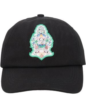 CASABLANCA Cappello Da Baseball Con Patch "Hotel" - Black
