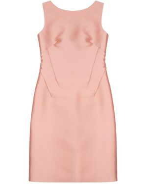 Alberta Ferretti Round Neck Midi Dress - Pink