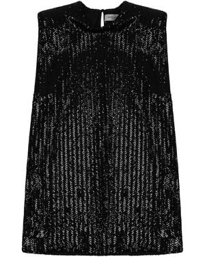 Golden Goose Mini Dress With Sequins - Black