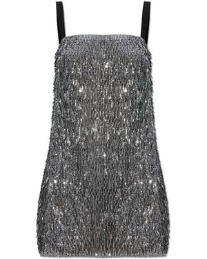 Dolce & Gabbana Sequin Dress With Straps - Grey