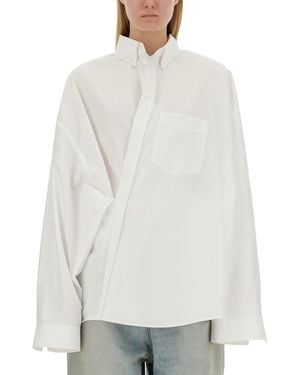 Balenciaga Wrap Shirt - White