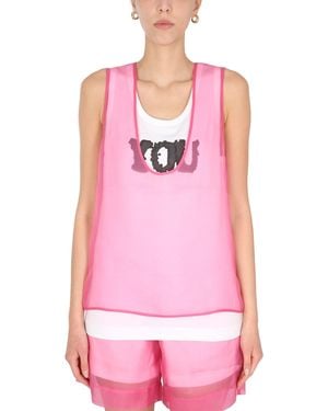 Dries Van Noten Hasche Top - Pink