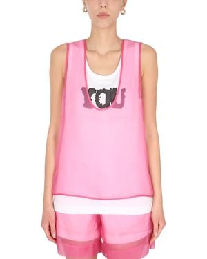 Dries Van Noten Hasche Top - Pink