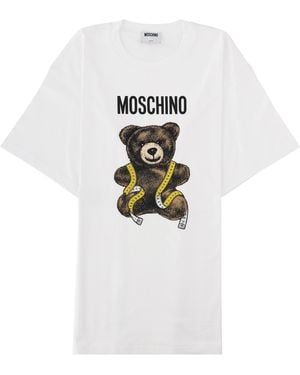 Moschino T-Shirt Con Stampa "Teddy" - White