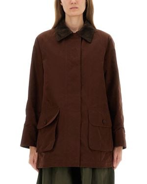 Aspesi Cotton Blend Canvas Jacket - Brown