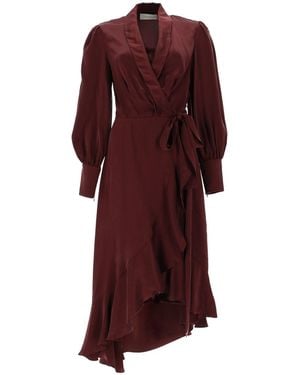Zimmermann Silk Midi Suit - Purple