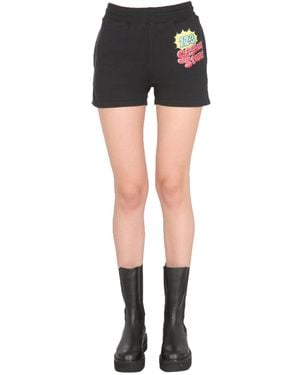 Moschino Relaxed Fit Sweat Shorts - Black