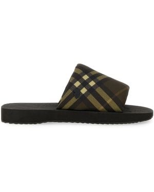 Burberry Trek Check Sandal - Black