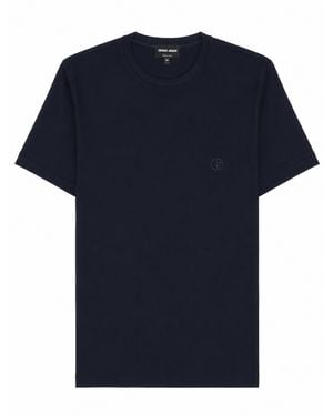 Giorgio Armani T-Shirt Girocollo - Blue