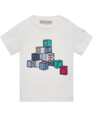 Moncler "Cubes" T-Shirt - White