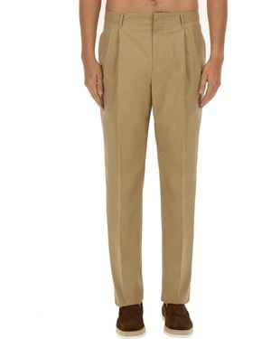 Lardini Regular Fit Trousers - Natural